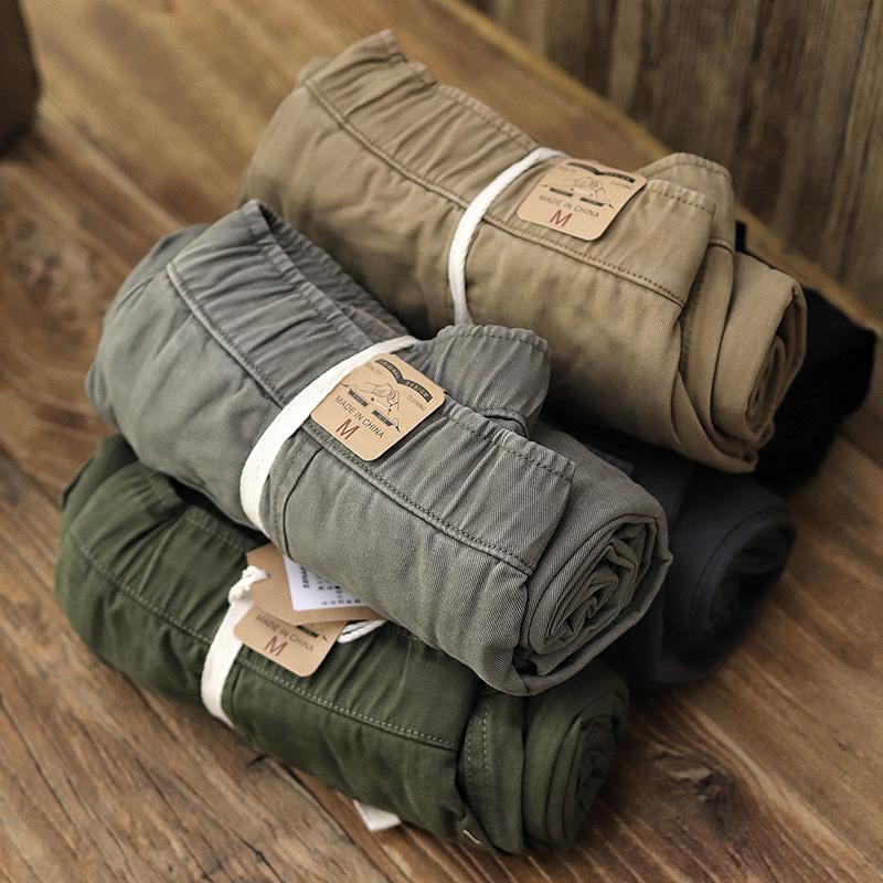 Work Clothes Solid Color Casual Pants Mens Wear-Resistant and Durable Loose Welding Labor Protection Work Pants Workers Site Clothes Green  - Image 5