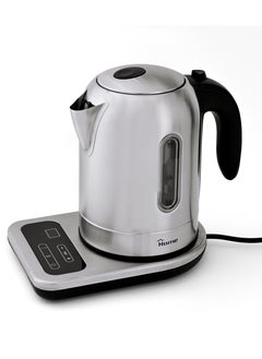 Home Digital Stainless Kettle 1850W, Capacity: 1.7L. The stainless steel kettle features a light indicator for visual enjoyment. Made of high-quality, rust-resistant stainless steel, it helps remove chlorine from water by increasing the boiling time to 3 minutes to purify water for better health. Electronically controlled boil function, keep warm function, and temperature settings of 60, 70, 80, and 90°C for various uses. An external window indicates the water level.  - Image 1