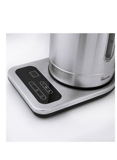 Home Digital Stainless Kettle 1850W, Capacity: 1.7L. The stainless steel kettle features a light indicator for visual enjoyment. Made of high-quality, rust-resistant stainless steel, it helps remove chlorine from water by increasing the boiling time to 3 minutes to purify water for better health. Electronically controlled boil function, keep warm function, and temperature settings of 60, 70, 80, and 90°C for various uses. An external window indicates the water level.  - Image 3