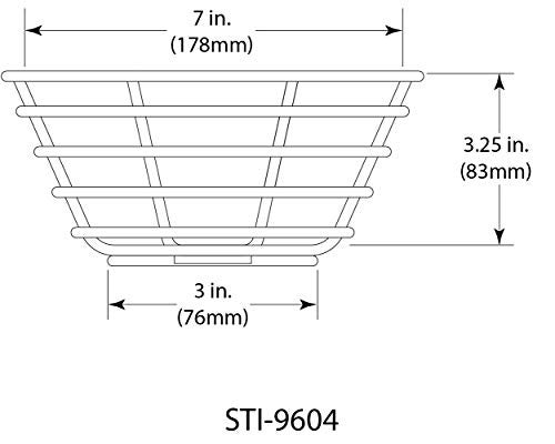 STI Safety Technology International, Inc. STI-9604 Steel Web Stopper, for Mini Smoke Detectors, Flush Mount, Protective Coated Steel Wire Guard , White - Image 4