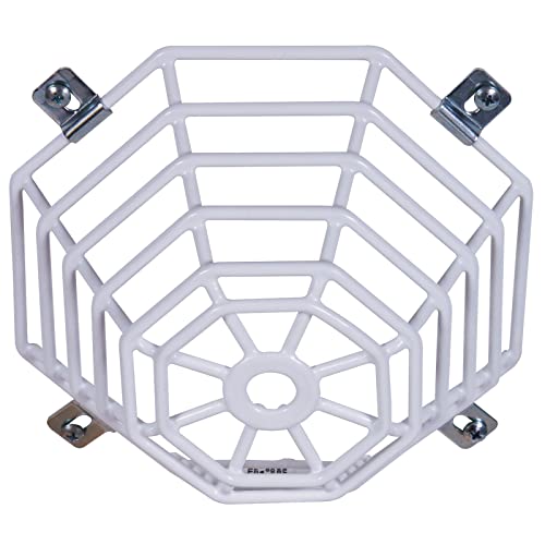 STI Safety Technology International, Inc. STI-9604 Steel Web Stopper, for Mini Smoke Detectors, Flush Mount, Protective Coated Steel Wire Guard , White - Image 1
