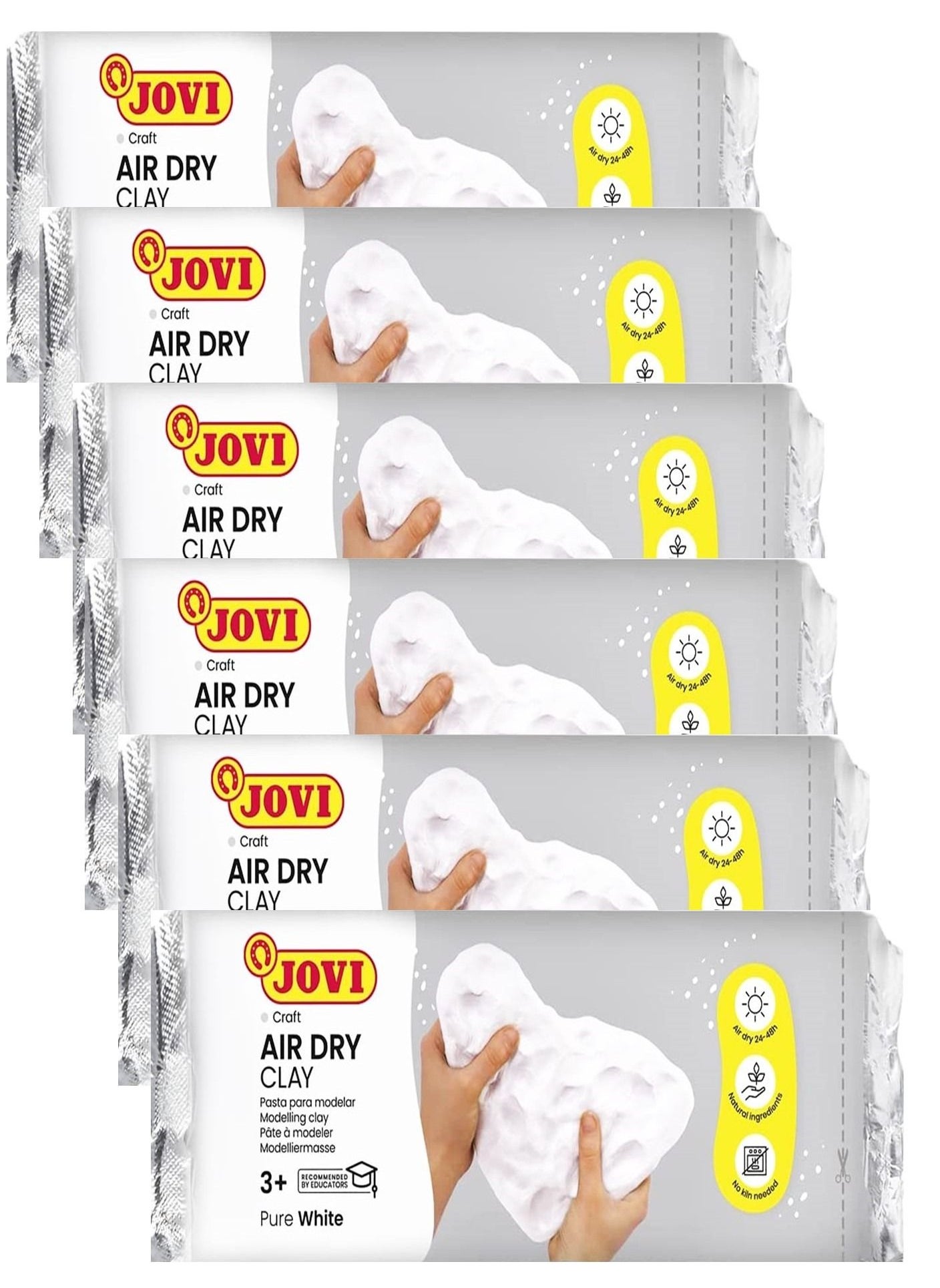 6-Piece Air Dry Modelling Clay 250gm White - https://f.nooncdn.com/p/pzsku/Z5B26D9E7202353FD2682Z/45/_/1685705816/01b89bb4-d679-47ad-80b9-67a57548d7ad.jpg?width=original