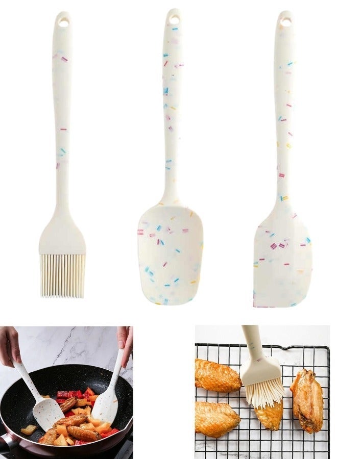 جروب تايجر 3قطع من أدوات مطبخ مصنوعة من السيليكون يحمي الجرانيت من الخدوش متعدد الالوان - Image 2