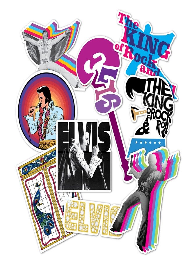 Desert Cactus Elvis Presley Sticker Sheet Vinyl Decal Crew Laptop Water Bottle Car Scrapbook (Type 2) (Version 3) - Image 2