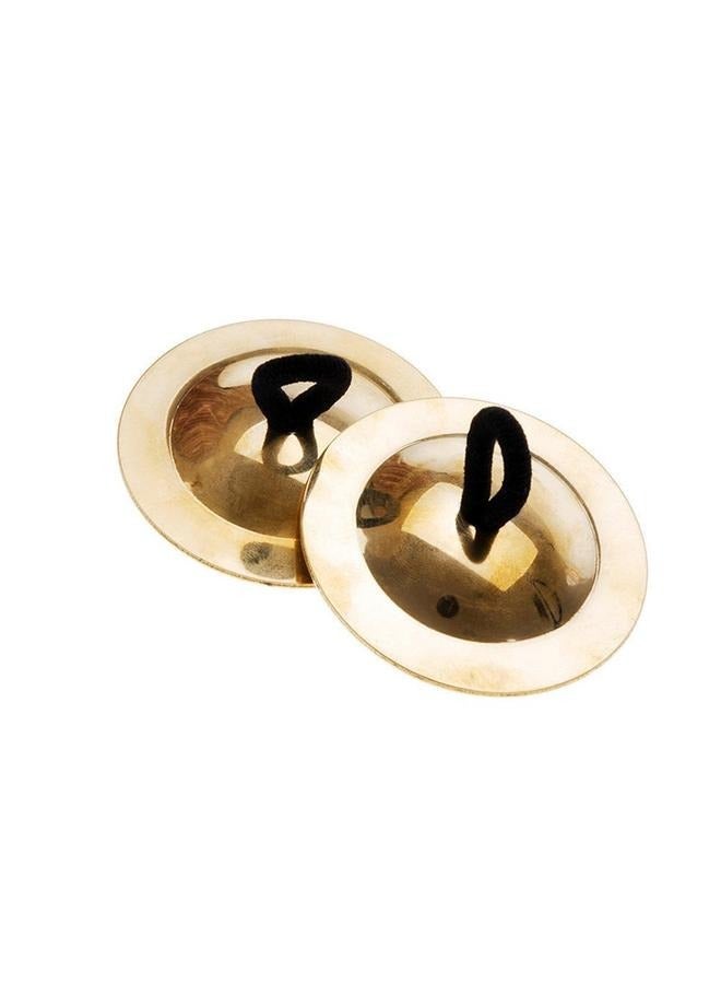 Generic Belly Dancing Finger Cymbals Musical Instrument，1pairs-Finger Cymbals Belly Dancing Finger Dance Finger for Dancer Party ( Gold) - Image 1