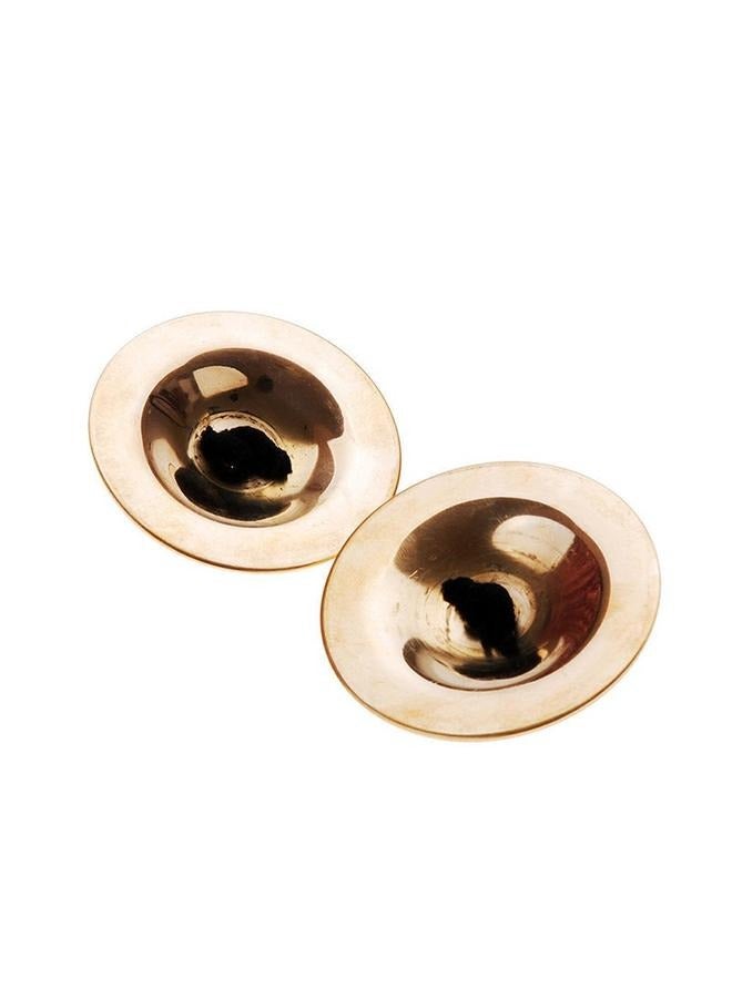 Generic Belly Dancing Finger Cymbals Musical Instrument，1pairs-Finger Cymbals Belly Dancing Finger Dance Finger for Dancer Party ( Gold) - Image 4
