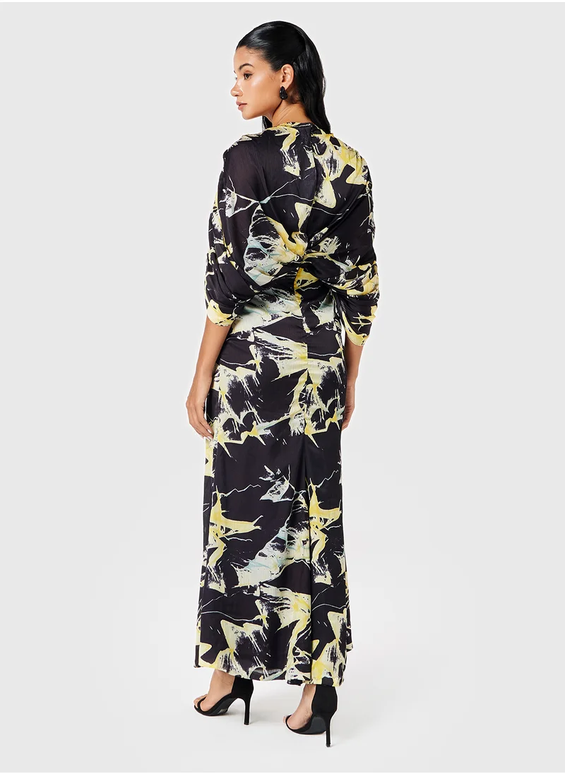 ثريدز باي اجوني Printed Kimono Top Dress