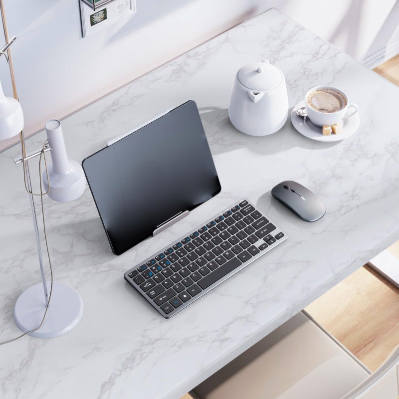 practicalWs White/Gray Marble Contact Paper 17.7 inch x 78.7 inch, Marble Peel and Stick Wallpaper with Tools, Self Adhesive Vinyl Film Contact Paper for Countertops - Image 3