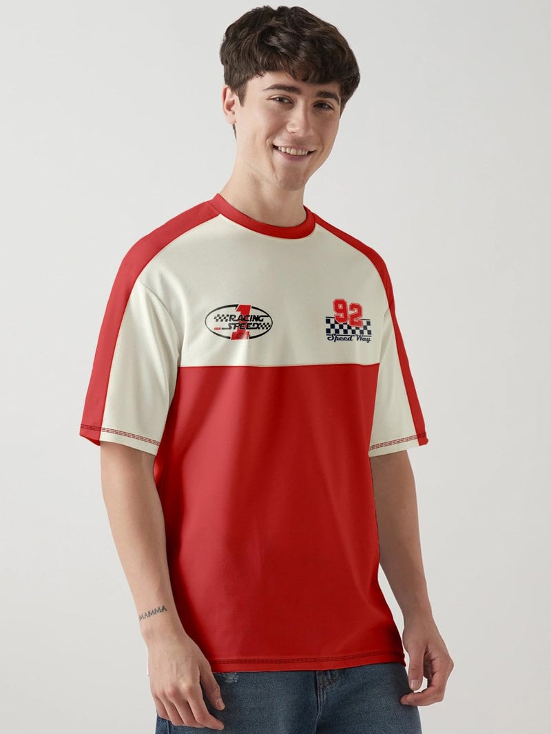 crazymonk CM Versity Oversized T-Shirt - Multi Color - XL - Image 3