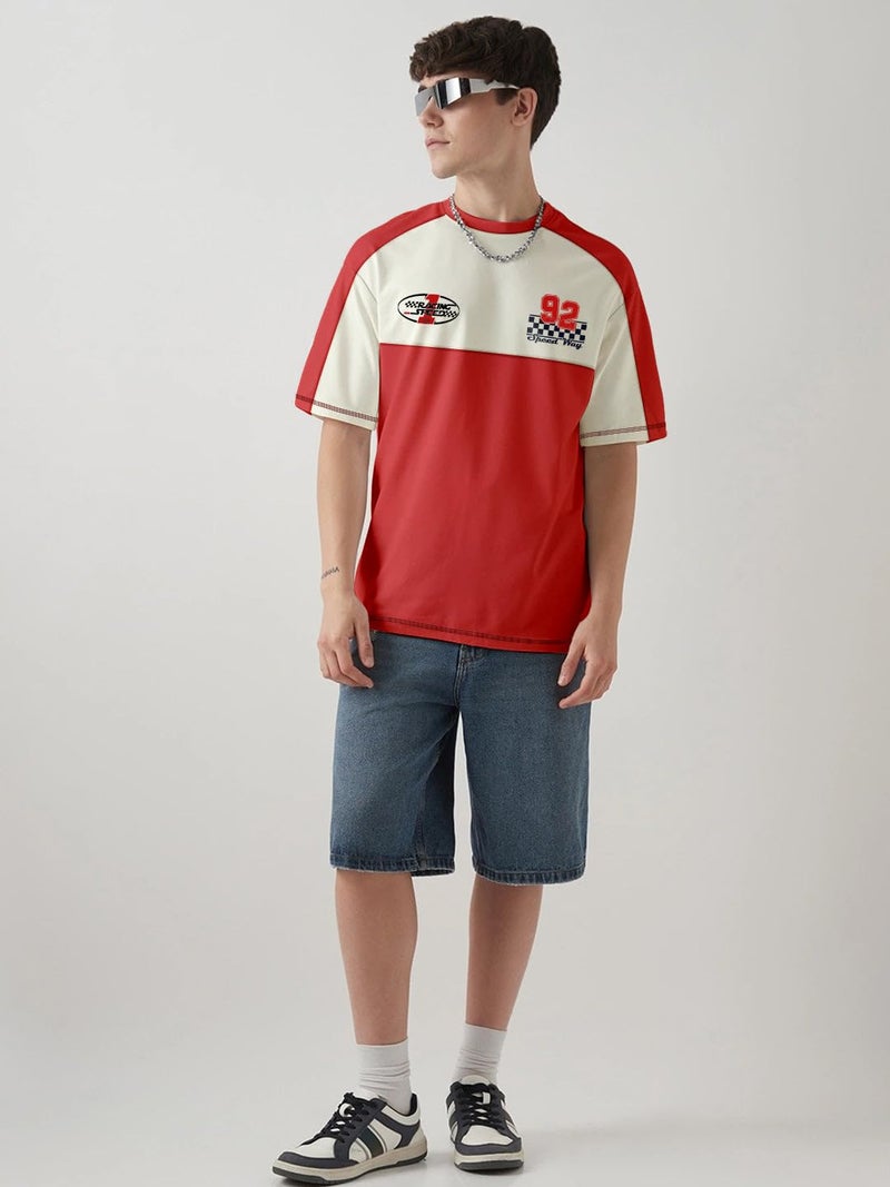 crazymonk CM Versity Oversized T-Shirt - Multi Color - XL - Image 2