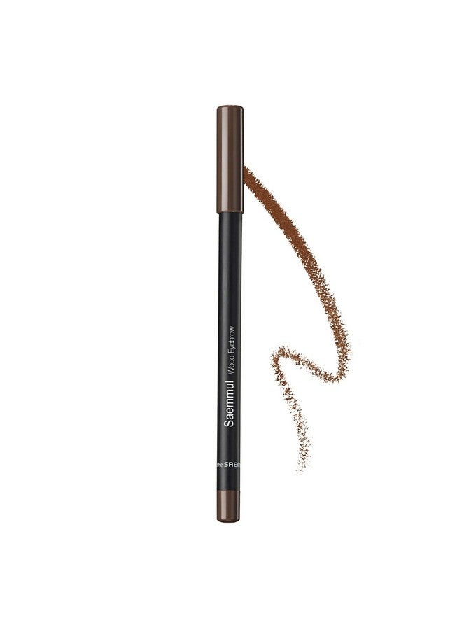 THESAEM [The SAEM] Saemmul Wood Eyebrow Pencil 0.06oz, 01 Brown - Image 1