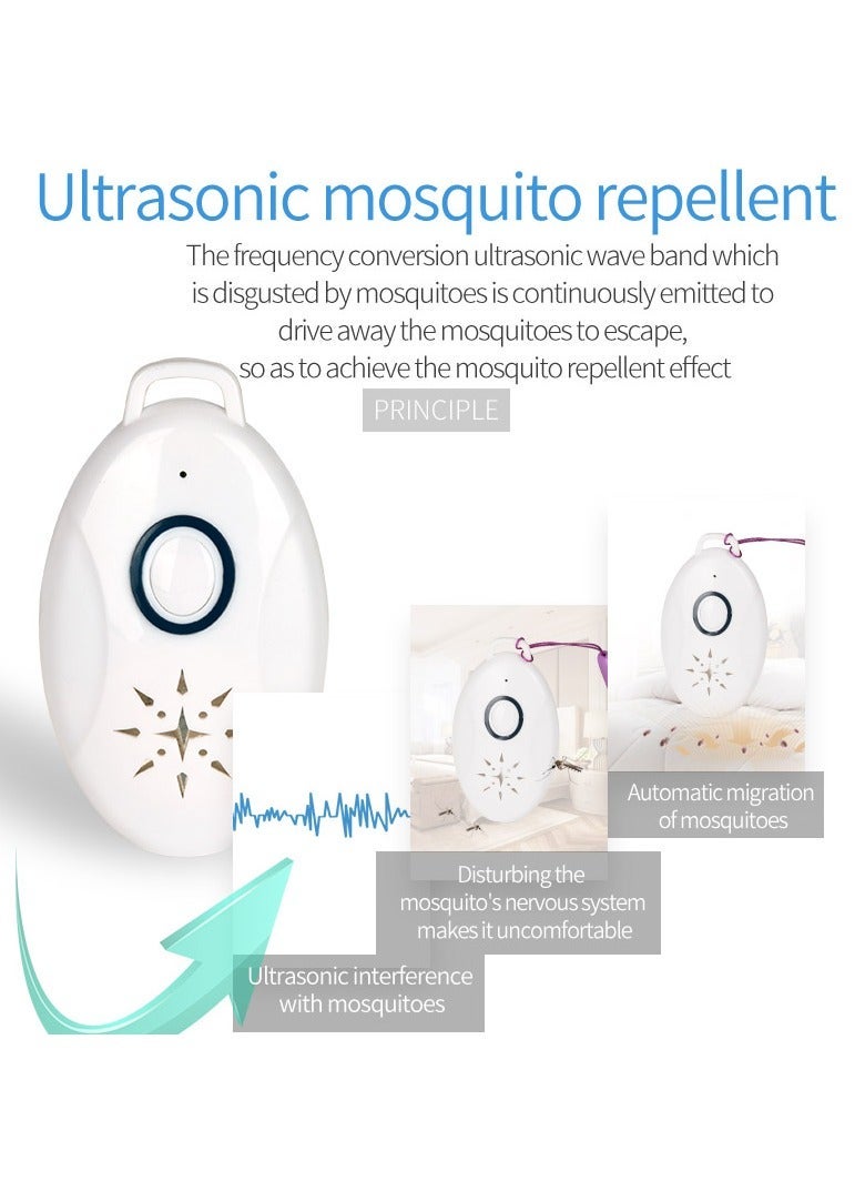 general Pest Repeller, Ultrasonic Portable Mosquito Repellent USB Rechargeable Insect Repellent for Children Pets Suitable for Ant, Mosquito, Fly, Flea, Lice Indoor and Outdoor - Image 3