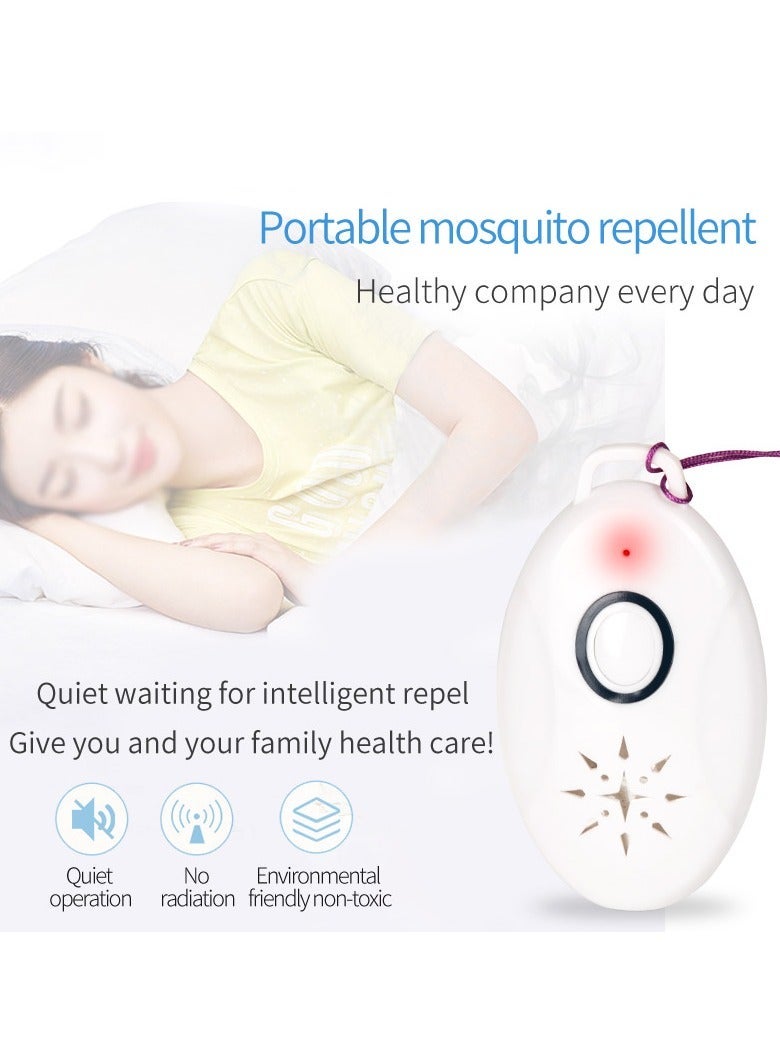 general Pest Repeller, Ultrasonic Portable Mosquito Repellent USB Rechargeable Insect Repellent for Children Pets Suitable for Ant, Mosquito, Fly, Flea, Lice Indoor and Outdoor - Image 2