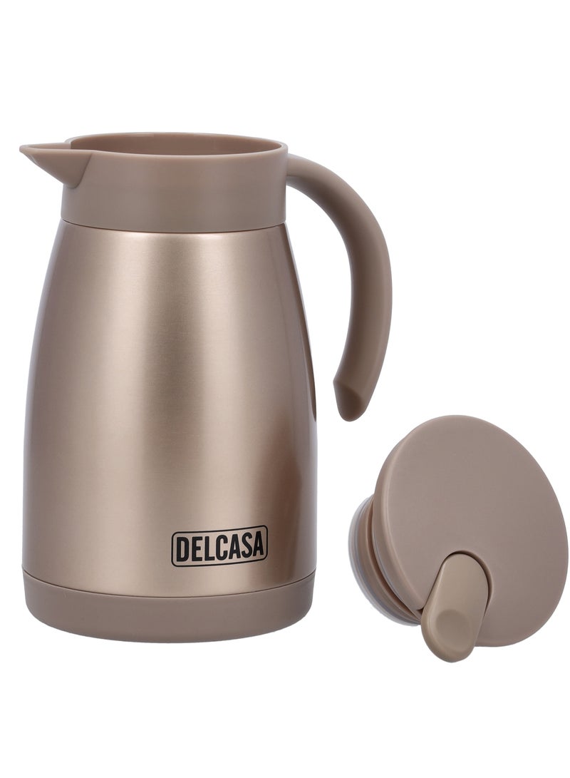 ديلكاسا إبريق قهوة من الفولاذ المقاوم للصدأ بجدار مزدوج DC2131 - Image 5