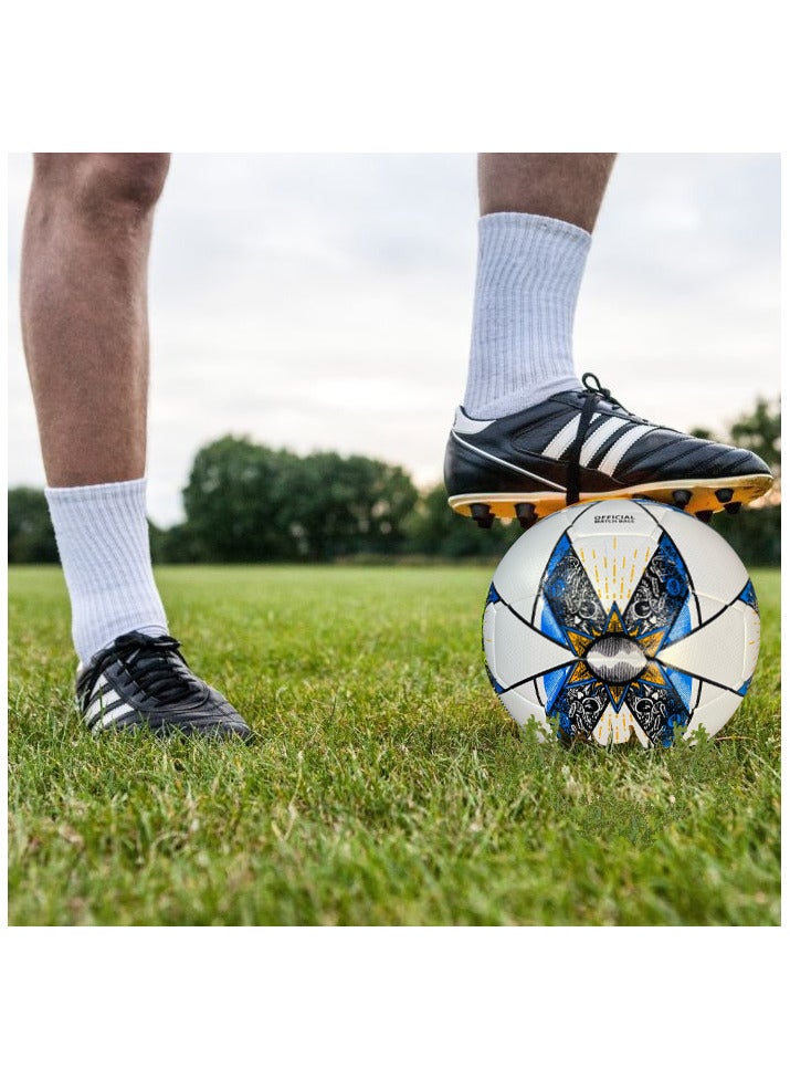 سبال كرة القدم كرة القدم لمباريات كأس العالم أفضل كرة مقاومة للماء للاستخدام في الأماكن المغلقة/الخارجية للتدريب الاحترافي ومطابقة الرجال والنساء للشباب والكبار - Image 2