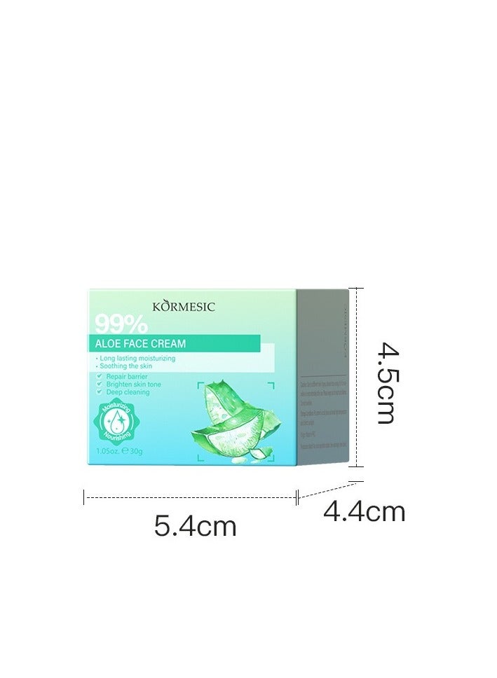 Kormesic Aloe Vera Clarifying Face Cream 30g | Refreshing, Hydrating & Oil-Balancing - Image 2