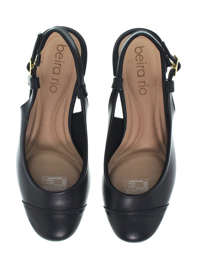 Beira Rio Flat Slip-On Sandals with Buckle Accent - Image 1