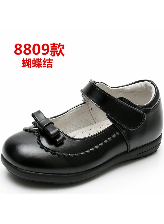 Children's Leather Shoes Princess Shoes Real Cowhide Two-layer Leather Black White Shoes For Girls And Girls Students School Performance Ceremony Shoes