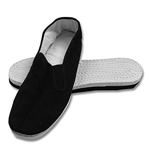 DT Men's Martial Art Kung Fu Tai Chi Cotton Sole Canvas Shoes 8 Black - Image 1