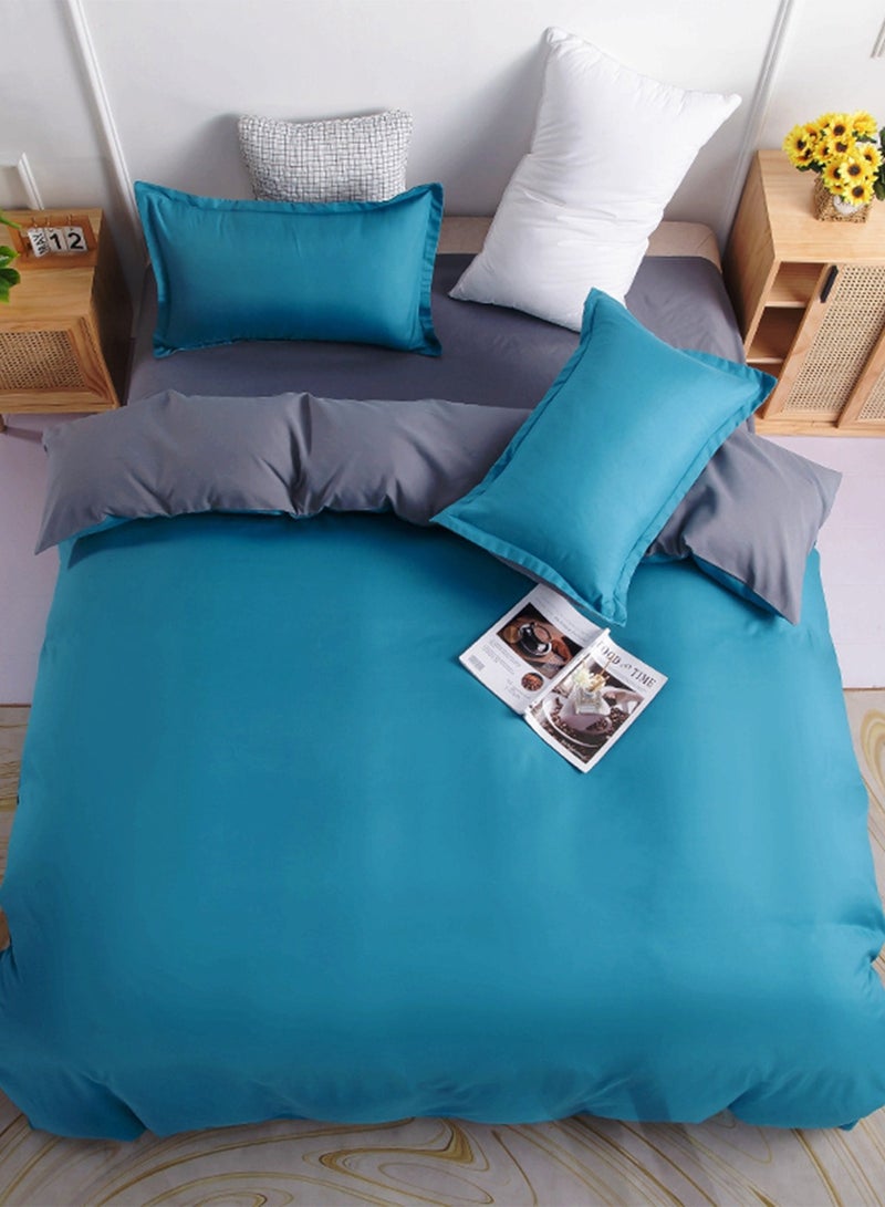 Sharpdo طقم بياضات سرير مودال مكون من 4 قطع مع غلاف لحاف 1 وورقة 1 وغطائي وسادة 2 سرير 2م (220*240 سم) - Image 4