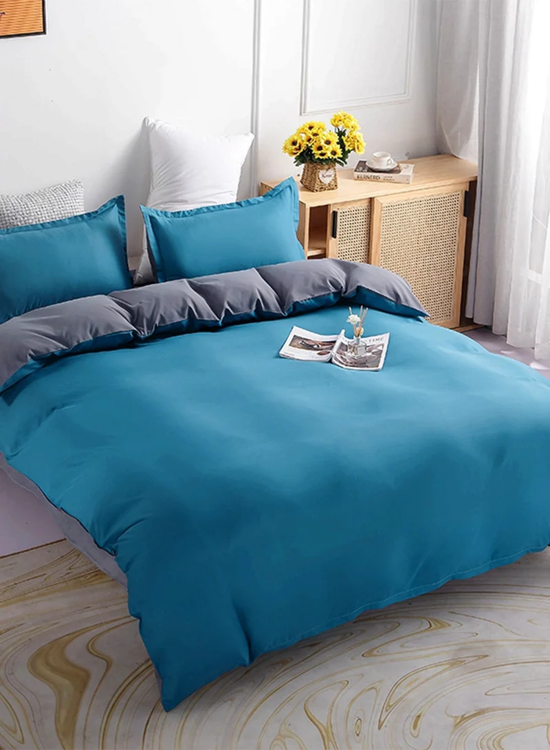Sharpdo 4-Piece Set Bedding Modal Quilt Cover Set with 1 Quilt Cover 1 Sheet and 2 Pillowcases 2m Bed (220*240cm)