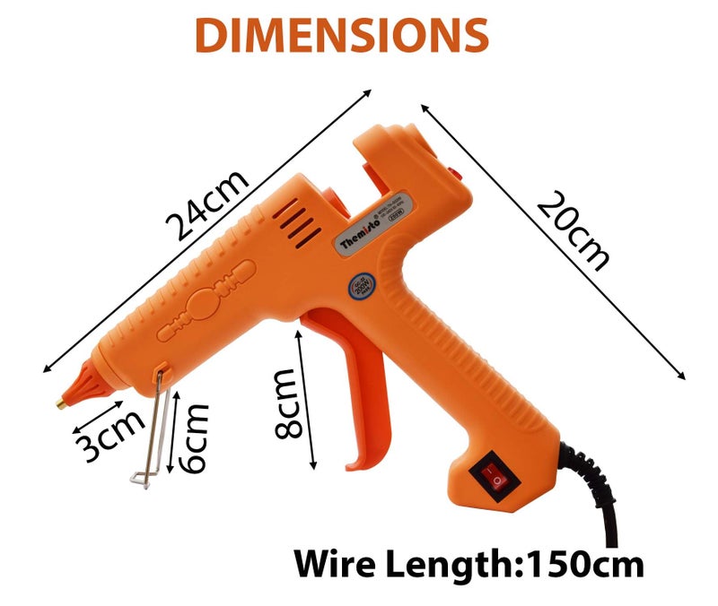 THEMISTO 200 Watts Corded Electric Hot Melt Glue Gun With 5 Super Strong Gumming Glue Sticks (TH-GG200) - Image 4