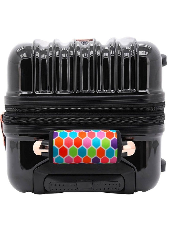 XioioiX Luggage Handle Wrap for Suitcase-Printed Bright Neoprene Luggage Tags/Grips/Identifiers/Markers/Covers/Gripper for Suitcases Carry On Bags 5 Packs (Colorful-5 Packs) - Image 4
