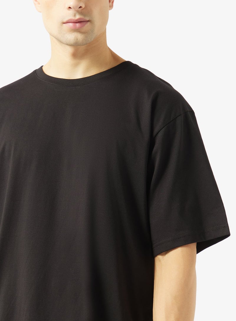 Seventy Five Essential Crew Neck Oversize Drop Shoulder T-Shirt - Image 3