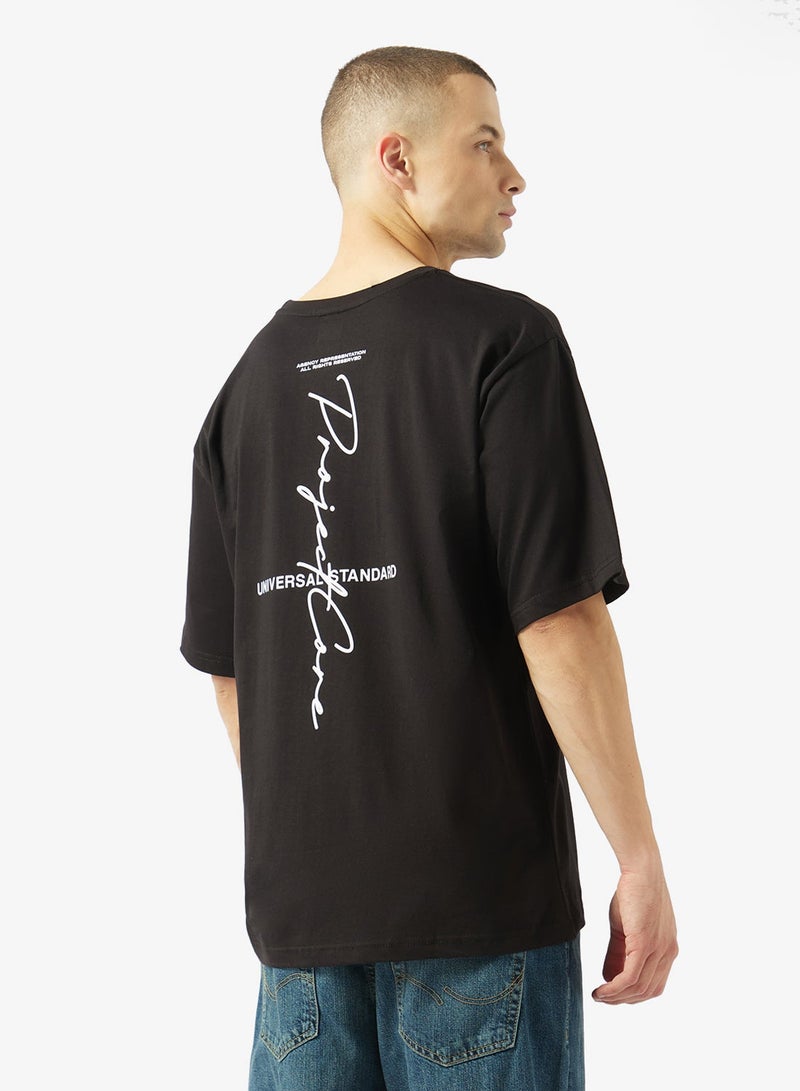 Seventy Five Essential Crew Neck Oversize Drop Shoulder T-Shirt - Image 2