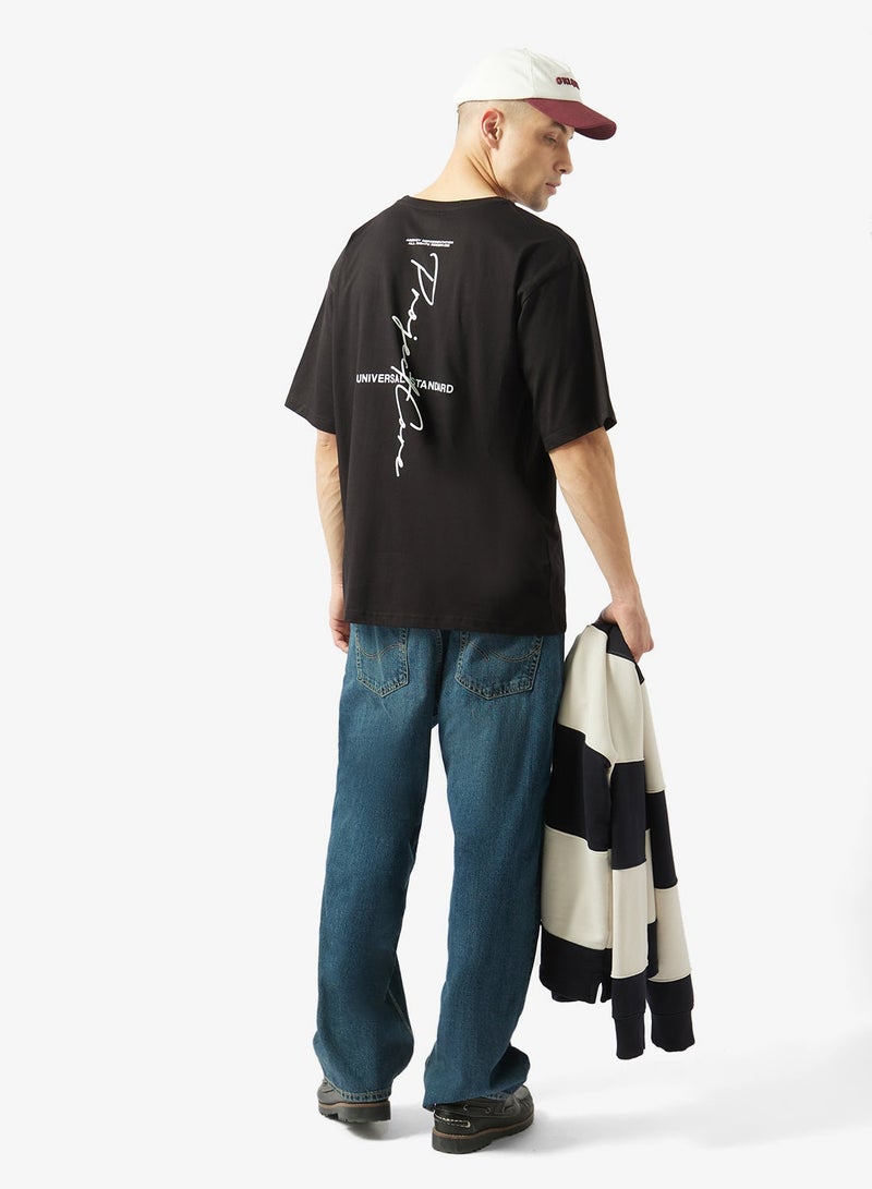 Seventy Five Essential Crew Neck Oversize Drop Shoulder T-Shirt - Image 4
