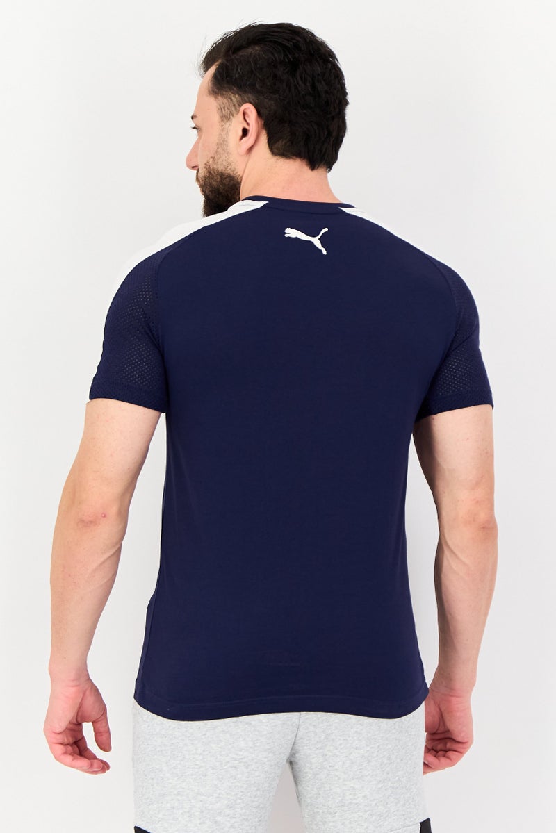 PUMA Men Sportswear Fit Short Sleeve Outdoor T-shirts, Navy Blue - Image 3