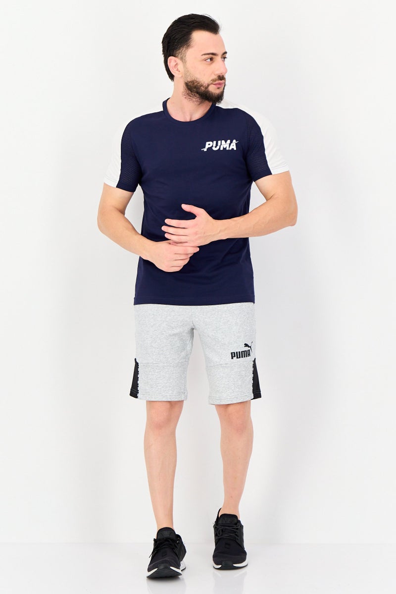 PUMA Men Sportswear Fit Short Sleeve Outdoor T-shirts, Navy Blue - Image 4