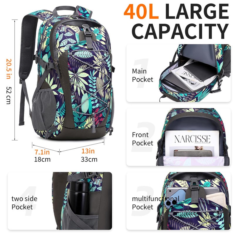 Shenhu 40L Hiking Backpack Lightweight Daypack Waterproof Travel Camping Backpack For Men Women Sport Packable - Image 3