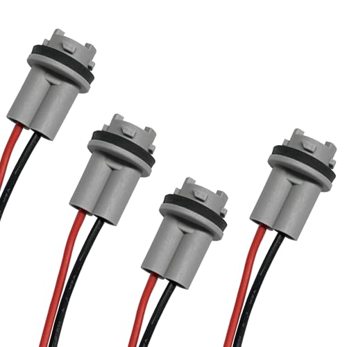 UHANBUT T15 Bulb Socket Pigtail Wiring Harness Adapter 912 920 921 PreWire Socket Connector Nylon Base Sockets Adapter for Headlight Turn Signal Light Reverse Light Retrofit or Replacement 4PCS - Image 1