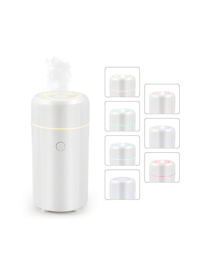 SYOSI Living Essential Oil Car Diffusers, Car Air Fresheners Car Diffuser with Night Light 100ml Essential Oil Car Freshener with Auto Off Super Quiet Air Humidifier for Office Home Car(White) - Image 1