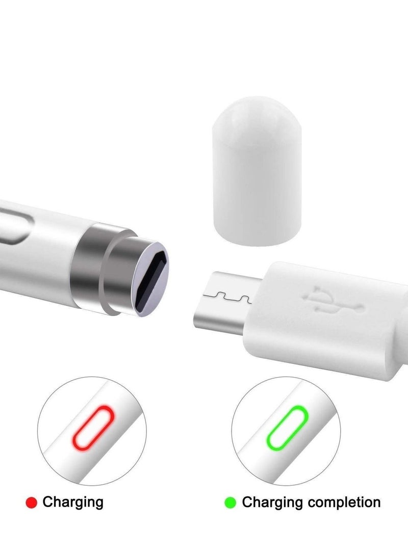 Stylus Pencil Compatible for Apple,Active Stylus Pen for Touch Screens, 1.5mm Metal Fine Point High Sensitivity Digital Stylus Pen Compatible with iPad,Android Tablet and Other Touch Screen (White) - Image 3
