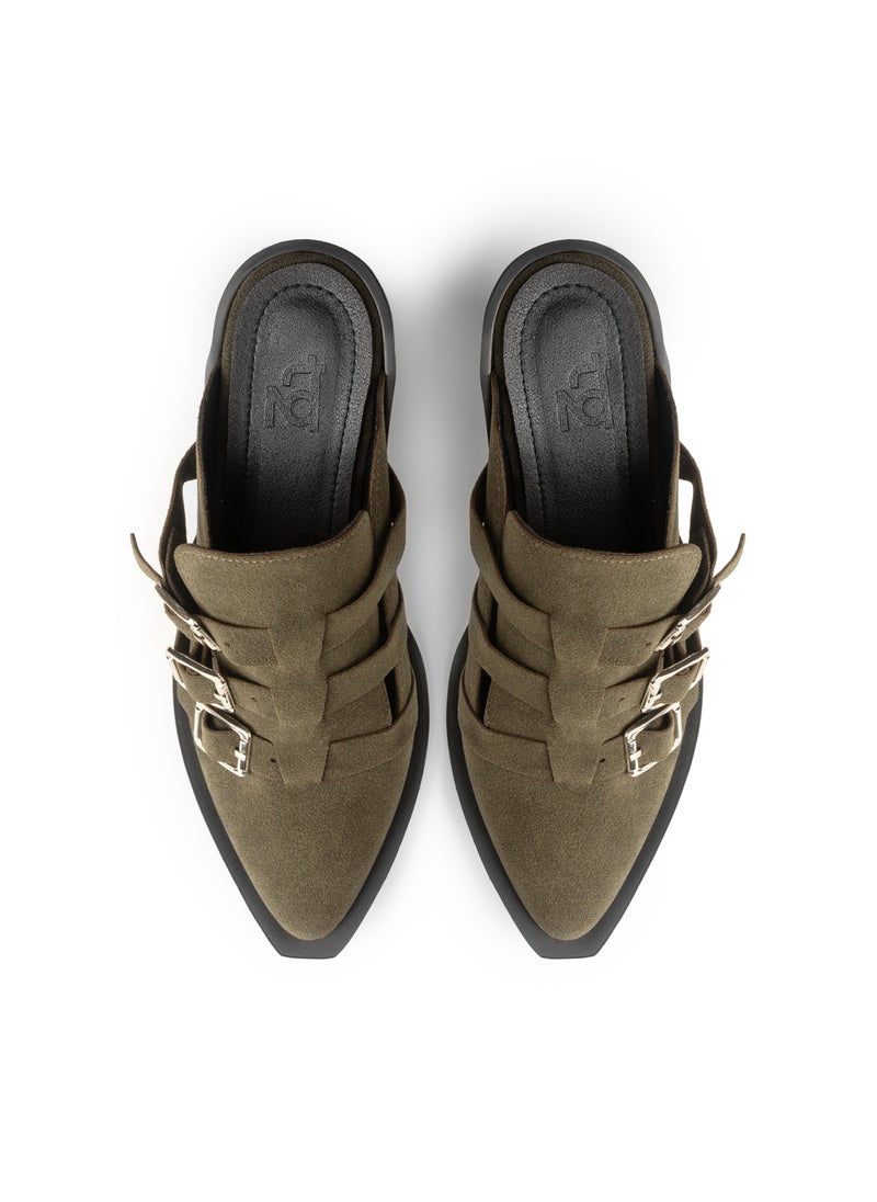 TGS Triple Buckle Heel Mules  - Image 3