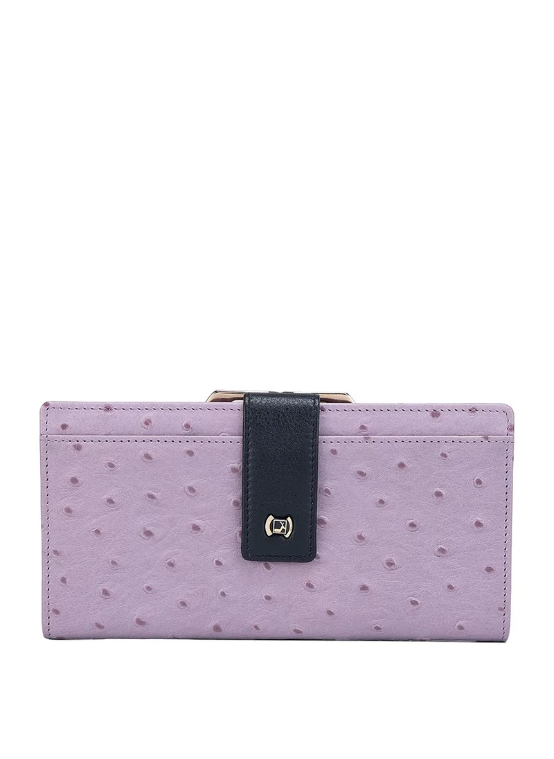Da Milano Genuine Leather Purple Ladies Wallet