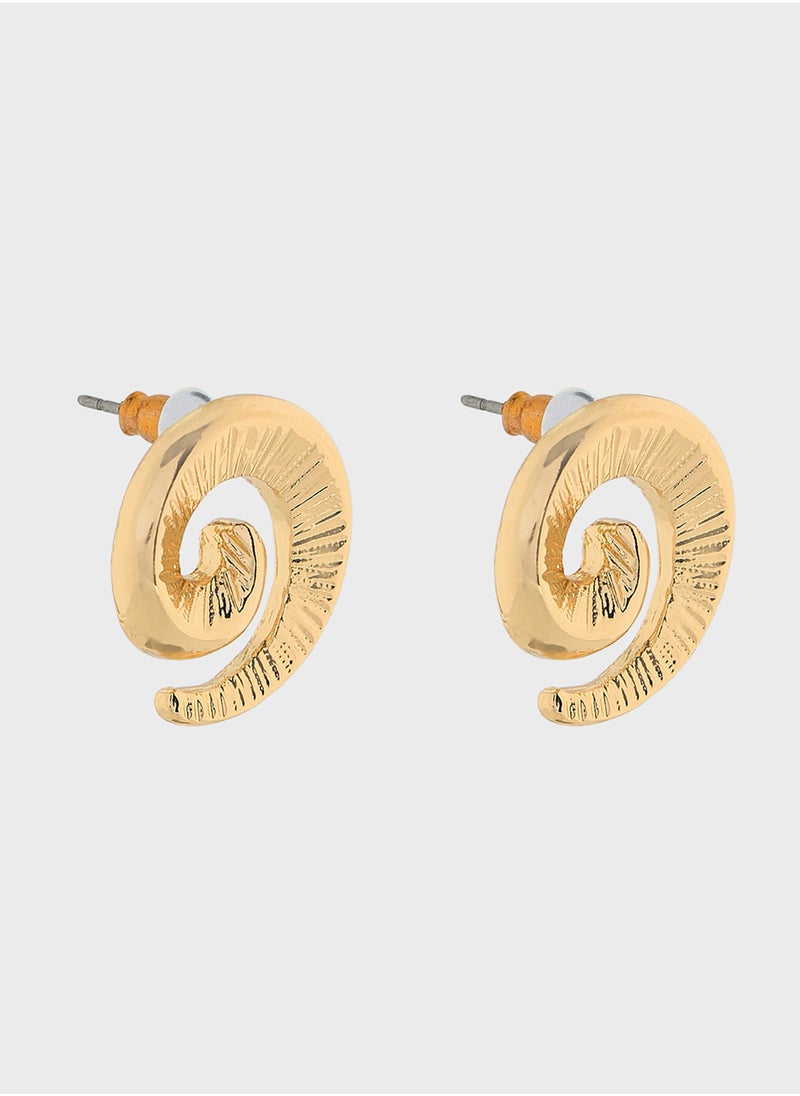 ELLA - Spiral Stud Earrings - Image 1