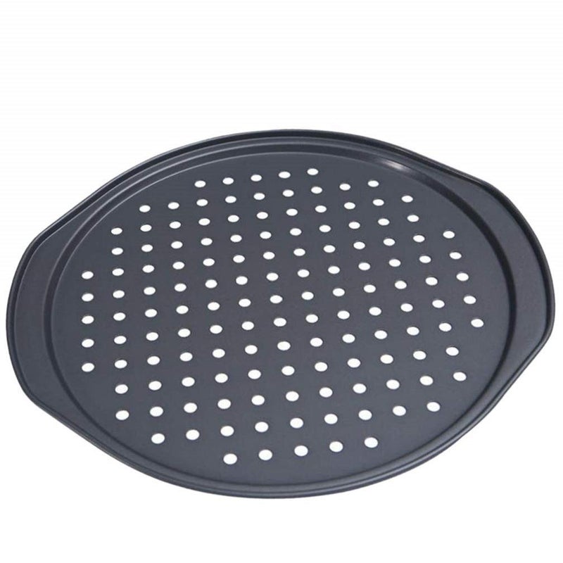 Latest 13 Inch Nonstick Carbon Steel Pizza Pan Bakeware with holes Pizza Baking Pan for Oven Baking Supplies35x32x13cm