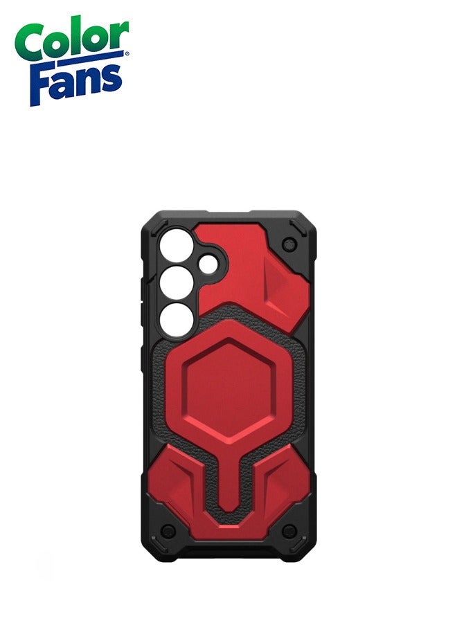 Samsung Galaxy S24 Plus Case Monarch Pro, Magnetic Charging Rugged  Drop-Proof Impact Resistant Non-Slip Protective Cover - Crimson