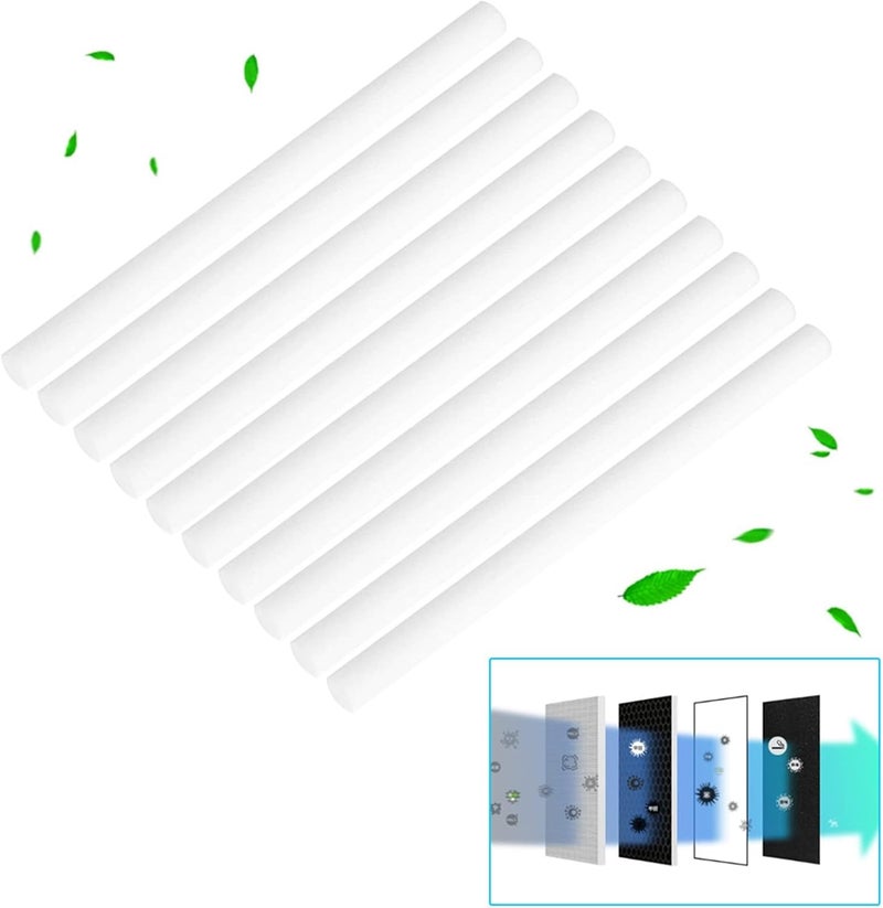 Denash 10 قطع إسفنج استبدال صغير محمول لمرطب USB، أعواد إعادة تعبئة ماصة للماء، بخار نقي، تنفس سهل لأغطية زجاجات المياه لمرطب USB - Image 5