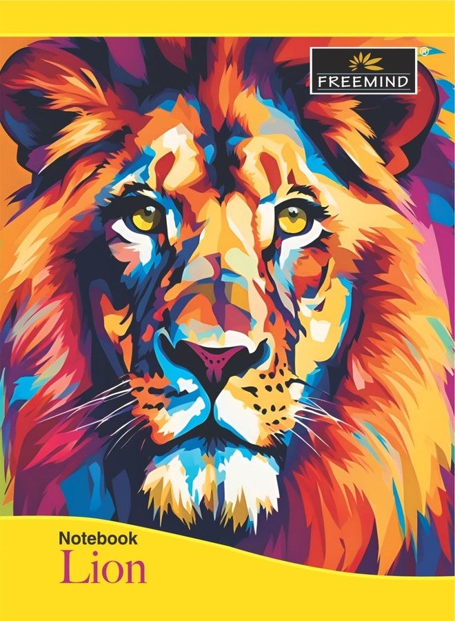 Freemind A4 Single Line Notebooks, Pack of 4, 348 Pages, Animal Prints - Image 2