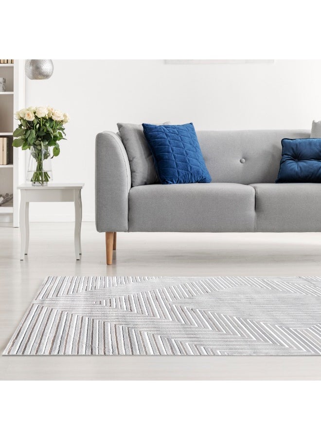 HANDPICKED FURNITURE Handpicked Furniture Neutral Gold Rug, Ultra Soft Area Carpets For Bed Room, Living Room, And Dining Room, Anti Slip Floor Carpets, Easy To Clean, Made In Turkey, Rectangle  - Image 2