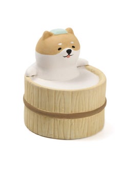 Aroma Ceramic Stone Diffuser [Japan Import] Aromatherapy Essential Oil Diffuser Non Electric Passive Unique Cute Animal Design For Women Men And Gifts (Bathing Dog)