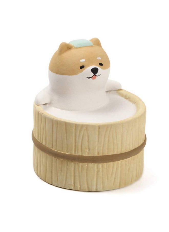 Terra Distribution - Aroma Ceramic Stone Diffuser [Japan Import] Aromatherapy Essential Oil Diffuser Non Electric Passive Unique Cute Animal Design For Women Men And Gifts (Bathing Dog) - Image 1