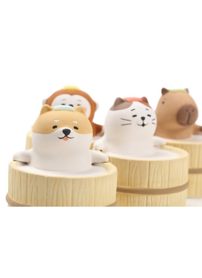 Terra Distribution - Aroma Ceramic Stone Diffuser [Japan Import] Aromatherapy Essential Oil Diffuser Non Electric Passive Unique Cute Animal Design For Women Men And Gifts (Bathing Dog) - Image 1