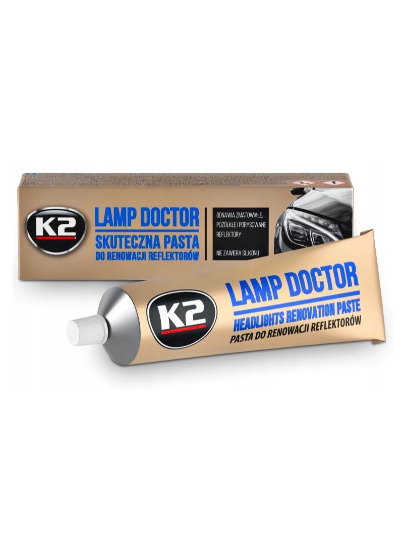 K2 Lamp Doctor 60g Headlight Renovation Paste – Restores Clarity, Removes Oxidation, Scratches, Yellowing and Discoloration – Car Headlight Cleaning Polishing and Restoration Solution for Improved Visibility and Safety - Image 2