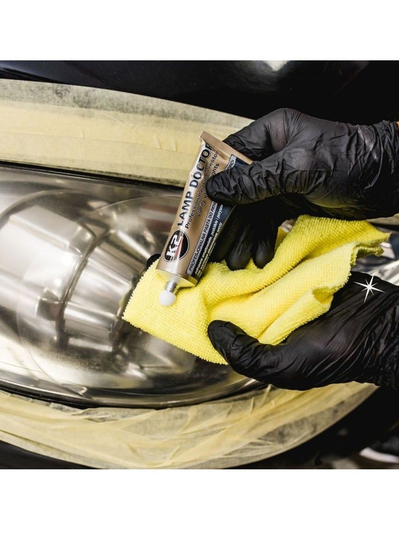 K2 Lamp Doctor 60g Headlight Renovation Paste – Restores Clarity, Removes Oxidation, Scratches, Yellowing and Discoloration – Car Headlight Cleaning Polishing and Restoration Solution for Improved Visibility and Safety - Image 4