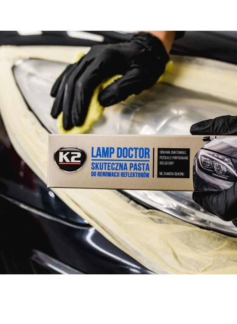 K2 Lamp Doctor 60g Headlight Renovation Paste – Restores Clarity, Removes Oxidation, Scratches, Yellowing and Discoloration – Car Headlight Cleaning Polishing and Restoration Solution for Improved Visibility and Safety - Image 3